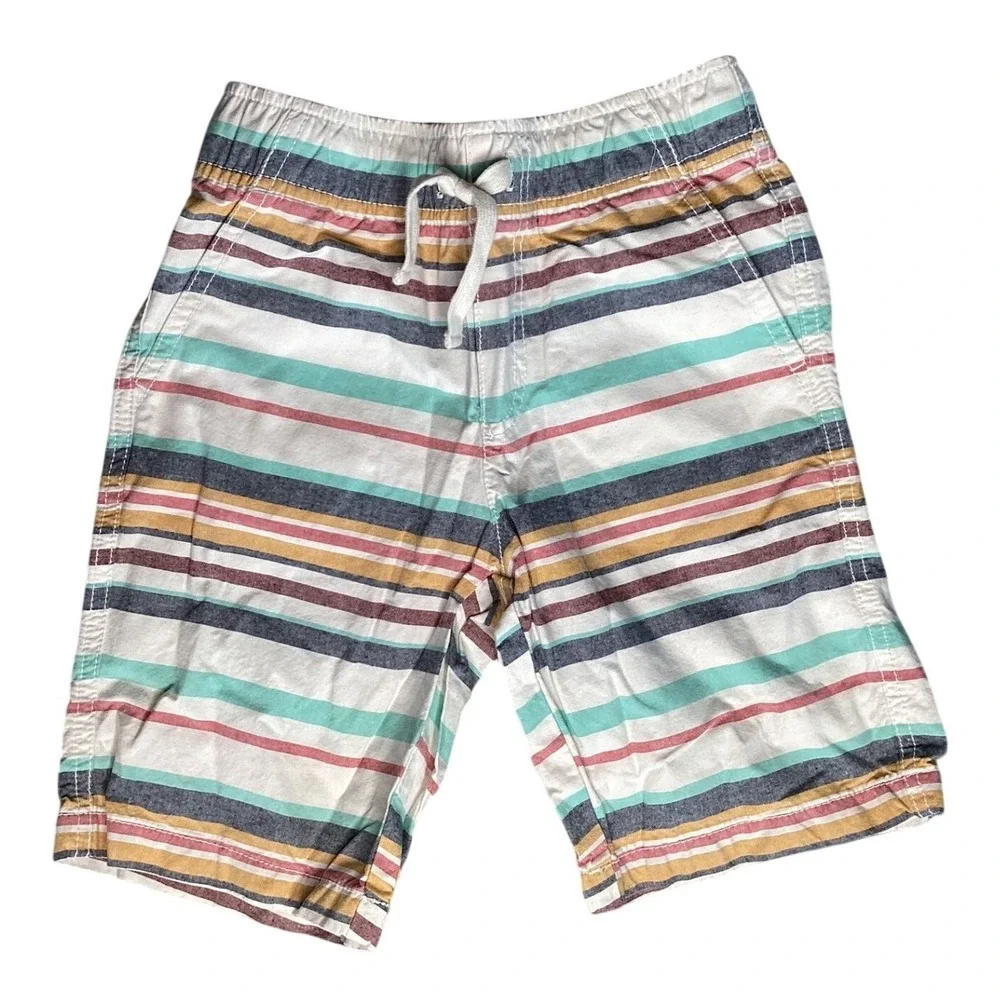 Gymboree Shorts Kids Size 6 Multicolor‎ Good Striped Cotton Drawstring Casual